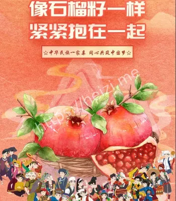 石榴籽团结象征